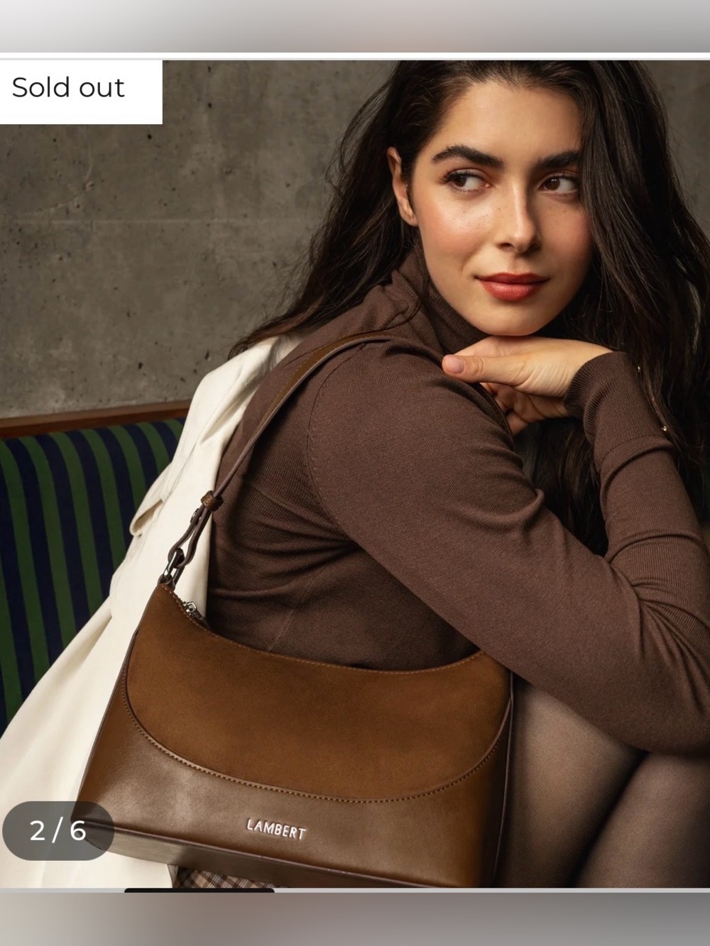 Lambert brown handbag